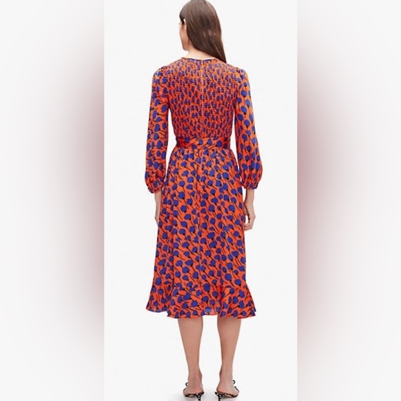 Kate spade poetic floral smocked dress size 4 - Picture 3 of 7